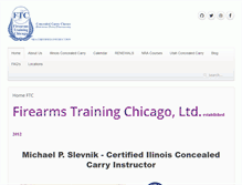 Tablet Screenshot of firearmstrainingchicago.com